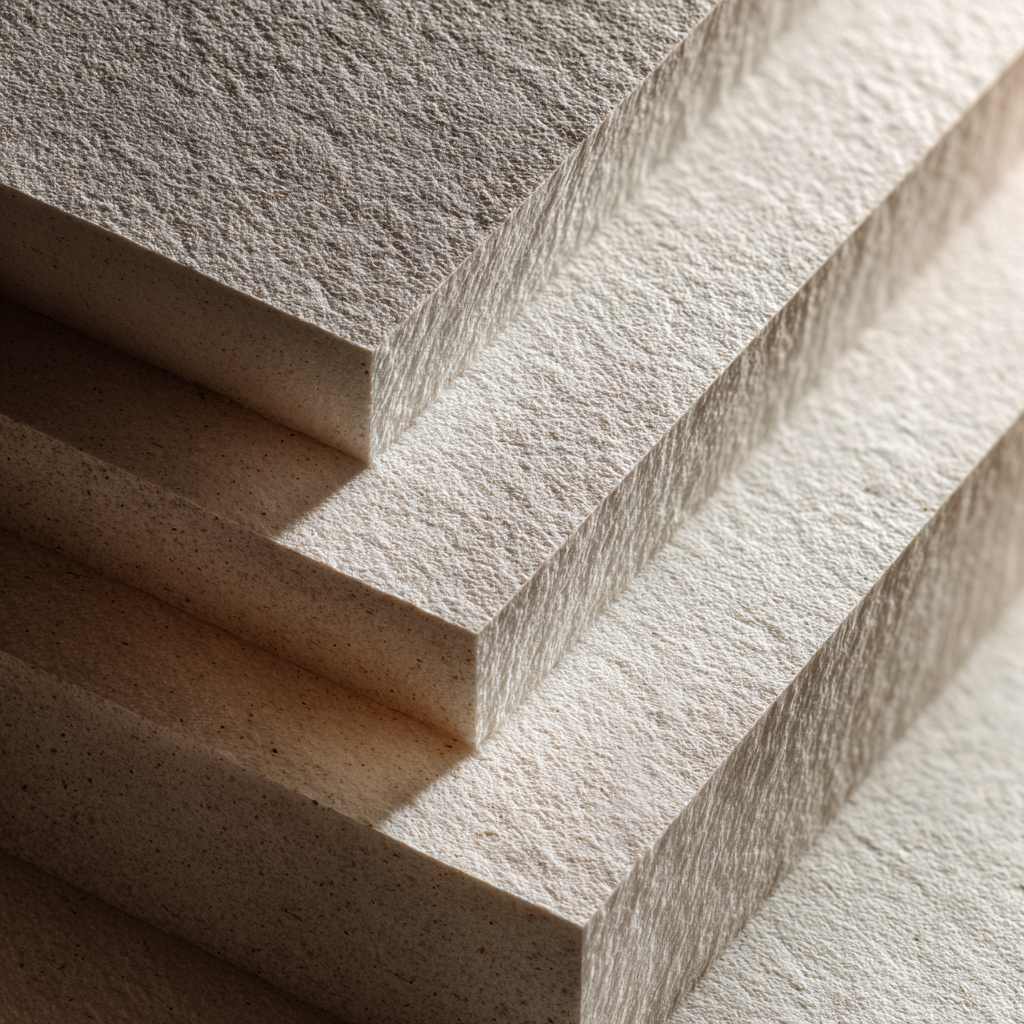 Concrete and paper surface study.
